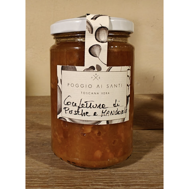 Confettura di pesche e mandorle