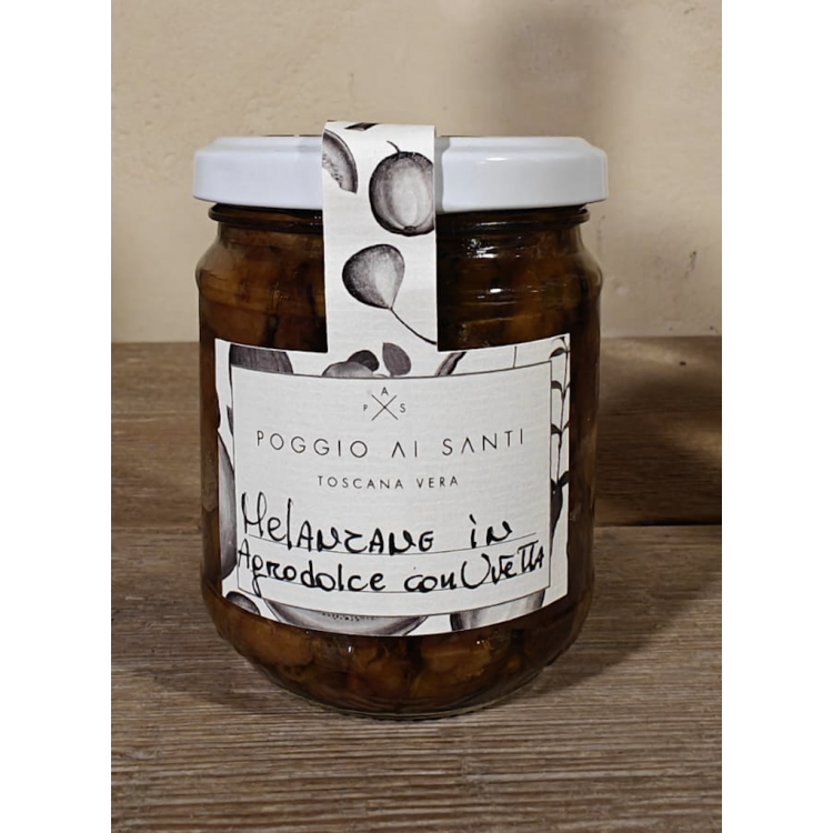 Melanzane in agrodolce con uvetta